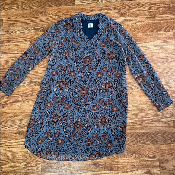 Cabi Provincial Long Sleeve Floral Shift Dress Womens Size M - Picture 6 of 12